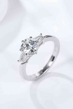 Load image into Gallery viewer, Loyal Love 1 Carat Moissanite Platinum-Plated Ring
