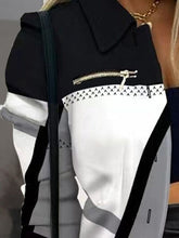 Load image into Gallery viewer, Printed Button Up Zip Detail Shacket
