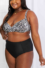 Load image into Gallery viewer, Marina West Swim Take A Dip Twist High-Rise Bikini in Leopard
