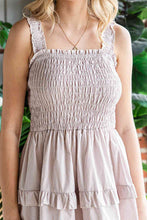 Load image into Gallery viewer, Smocked Tiered Sleeveless Dress
