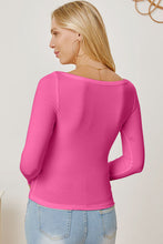 Load image into Gallery viewer, Square Neck Long Sleeve T-Shirt

