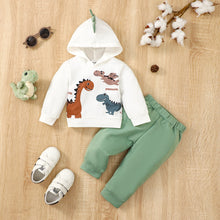 Load image into Gallery viewer, Dinosaur Graphic Hoodie and Pants Set
