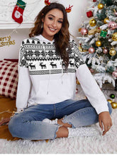 Load image into Gallery viewer, Christmas Drawstring Hoodie with Pocket
