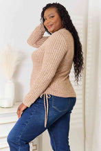 Load image into Gallery viewer, Double Take Drawstring Ribbed Long Sleeve T-Shirt
