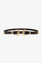 Load image into Gallery viewer, Double Buckle PU Leather Belt
