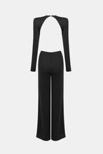 Load image into Gallery viewer, Round Neck Open Back Top and Pants Set
