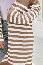 Load image into Gallery viewer, Striped Open Front Longline Cardigan
