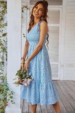 Load image into Gallery viewer, Ditsy Floral Smocked One-Shoulder Dress
