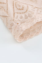 Load image into Gallery viewer, Ruffled Lace Mock Neck Blouse
