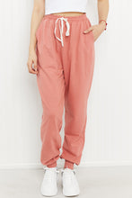 Load image into Gallery viewer, Zenana Full Size Drawstring Waist Joggers in Ash Rose
