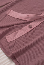 Load image into Gallery viewer, Contrast Waffle-Knit Shirt Jacket
