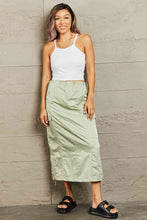 Load image into Gallery viewer, HYFVE Just In Time High Waisted Cargo Midi Skirt
