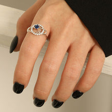 Load image into Gallery viewer, Planet Shape Inlaid Zircon 925 Sterling Silver Ring
