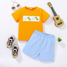 Load image into Gallery viewer, Kids Graphic Raglan Sleeve Tee and Shorts Set
