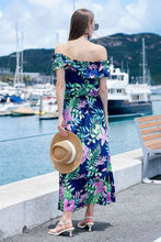 Load image into Gallery viewer, Full Size Ruffled Off-Shoulder Flutter Sleeve Maxi Dress

