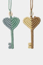 Load image into Gallery viewer, Cotton Cord Key Shape Pendant Necklace
