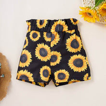 Load image into Gallery viewer, Girls Cropped Tank and Sunflower Print Shorts Set
