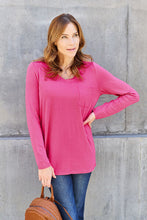 Load image into Gallery viewer, Basic Bae Full Size V-Neck Long Sleeve Top
