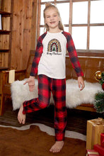 Load image into Gallery viewer, MERRY CHRISTMAS Graphic Top and Plaid Pants Set
