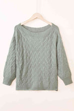 Load image into Gallery viewer, Boat Neck Long Sleeve Sweater
