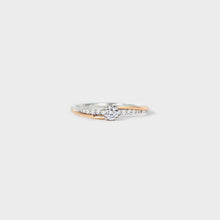 Load image into Gallery viewer, Inlaid Zircon Bicolor Rose Gold-Plated Ring
