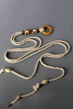 Load image into Gallery viewer, Wood Ring Rope Belt
