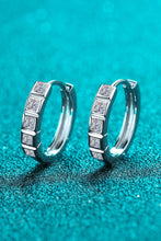 Load image into Gallery viewer, Always Chic Sterling Silver Moissanite Huggie Earrings
