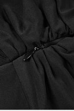 Load image into Gallery viewer, Crisscross Spliced Mesh Cutout Mini Dress
