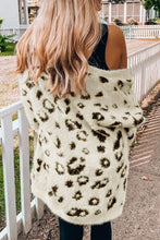 Load image into Gallery viewer, Leopard Open Front Cardigan with Pockets
