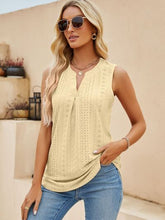 Load image into Gallery viewer, Eyelet Notched Tank

