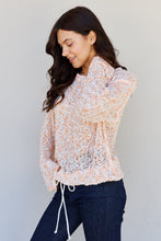 Load image into Gallery viewer, POL Summer Chills Bottom Drawstring Tunnel Sweater Top
