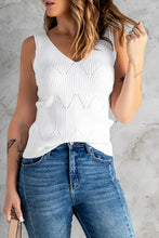 Load image into Gallery viewer, V-Neck Sleeveless Knit Top
