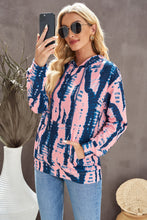 Load image into Gallery viewer, Tie-Dye Drawstring Hoodie with Pocket
