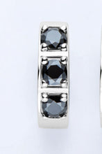 Load image into Gallery viewer, Inlaid Moissanite Huggie Earrings

