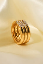 Load image into Gallery viewer, Triple-Layered Rhinestone Ring
