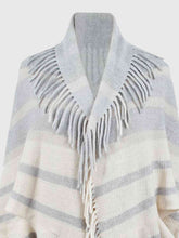 Load image into Gallery viewer, Fringe Detail Open Front Poncho
