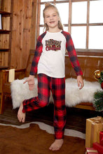 Load image into Gallery viewer, MERRY CHRISTMAS Graphic Top and Plaid Pants Set
