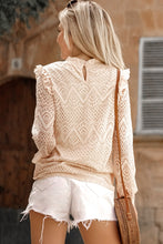 Load image into Gallery viewer, Ruffled Lace Mock Neck Blouse
