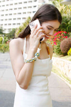 Load image into Gallery viewer, Floral Braided Wristlet Key Chain
