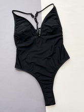 Load image into Gallery viewer, Cutout Plunge Spaghetti Strap One-Piece Swimwear
