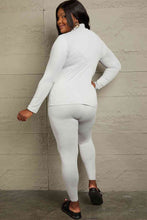 Load image into Gallery viewer, Zenana Friend in Me Full Size Mock Neck Top and Leggings Set
