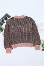Load image into Gallery viewer, Waffle-Knit Drop Shoulder Button-Down Cardigan
