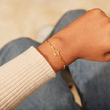 Load image into Gallery viewer, Crown Shape 18K Gold-Plated Bead Bracelet
