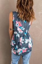 Load image into Gallery viewer, Floral Peplum Tank Top
