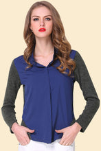 Load image into Gallery viewer, Two-Tone Spliced Shirt
