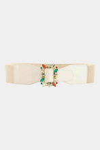Load image into Gallery viewer, Multicolored Leaf Buckle Elastic Belt

