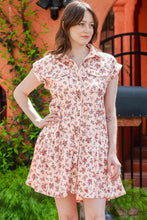 Load image into Gallery viewer, Floral Button Down Mini Dress
