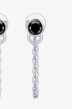 Load image into Gallery viewer, Inlaid Moissanite Chain Earrings
