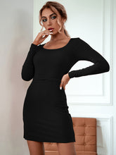 Load image into Gallery viewer, Cutout Tie-Back Side Slit Bodycon Dress
