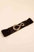 Load image into Gallery viewer, Ribbed Alloy Buckle Elastic Belt
